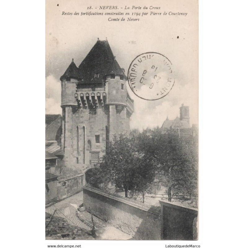 58 - Nevers - La Porte du Croux - Dos Divisé