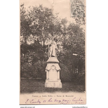 59 - Cambrai - Jardin Public - Dos non Divisé