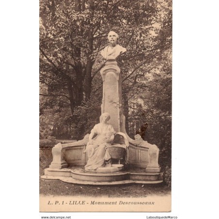 59 - Lille - Monument Desrousseaux - Dos Divisé