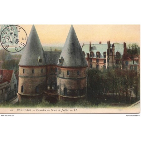 60 - Beauvais - Ensemble du Palais de Justice - Dos Divisé