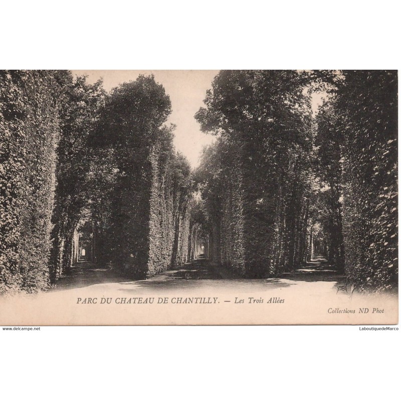 60 - Chantilly - Les Trois Allées - Dos Divisé