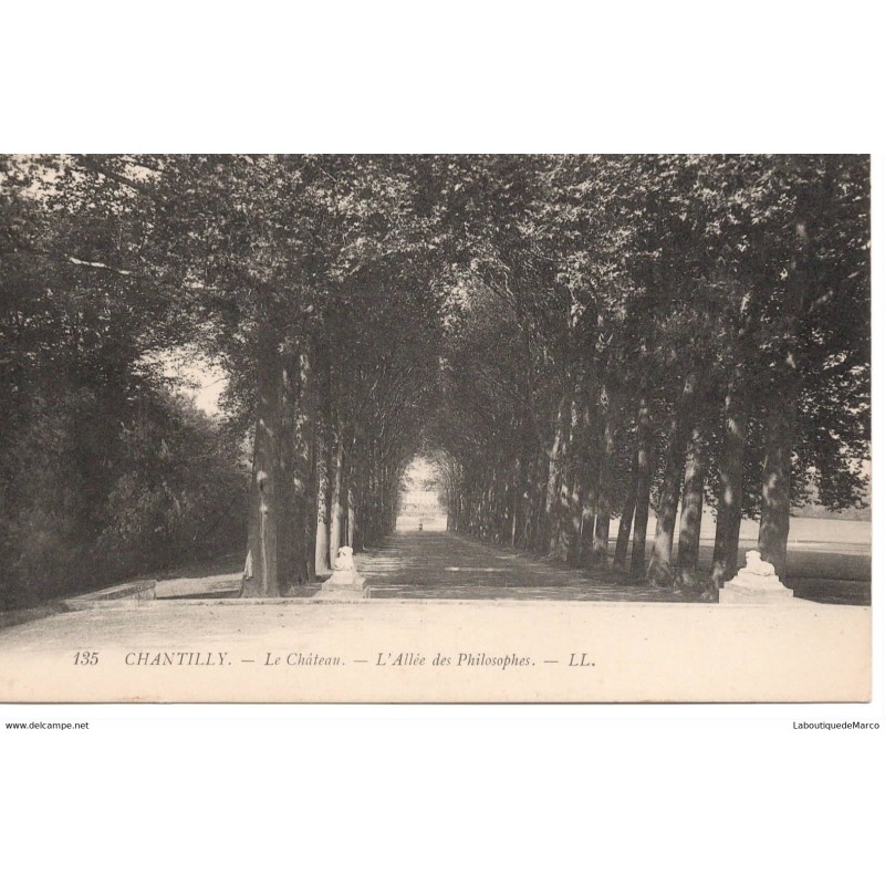 60 - Chantilly - L'Allée des Philosophes - Dos Divisé