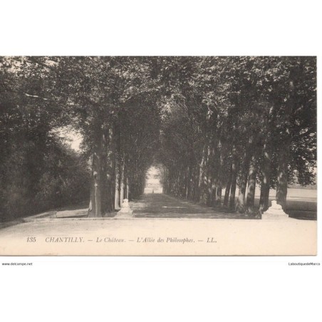 60 - Chantilly - L'Allée des Philosophes - Dos Divisé