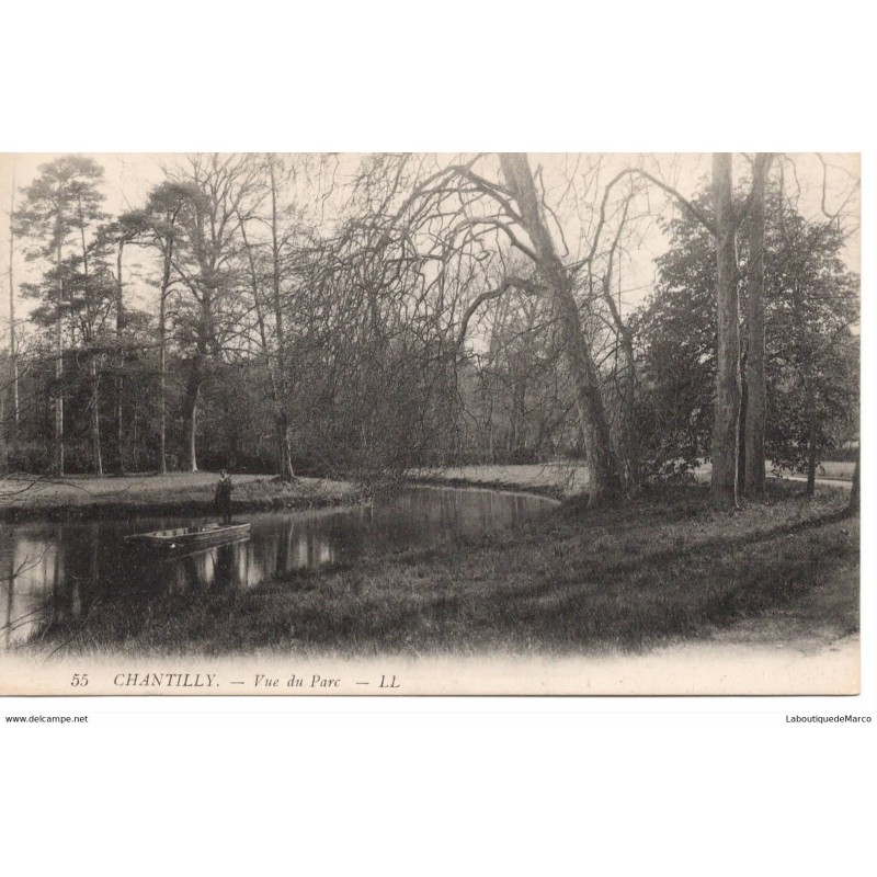 60 - Chantilly - Vue du Parc - Dos Divisé