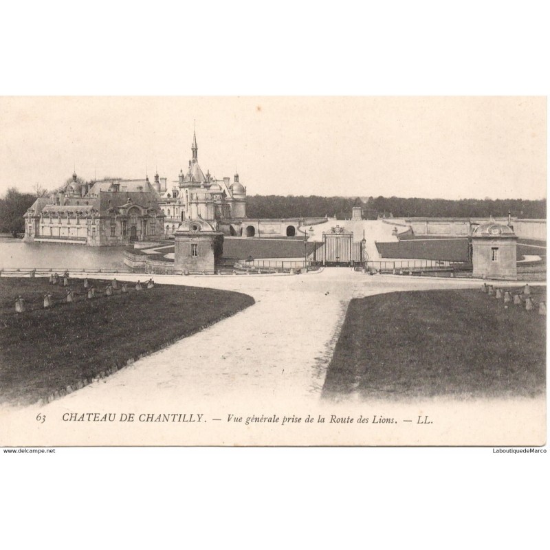 60 - Chantilly le Château - Vue Générale - Dos Divisé