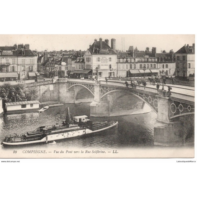 60 - Compiègne - Vue du Pont - Dos Divisé