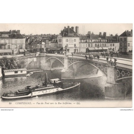 60 - Compiègne - Vue du Pont - Dos Divisé