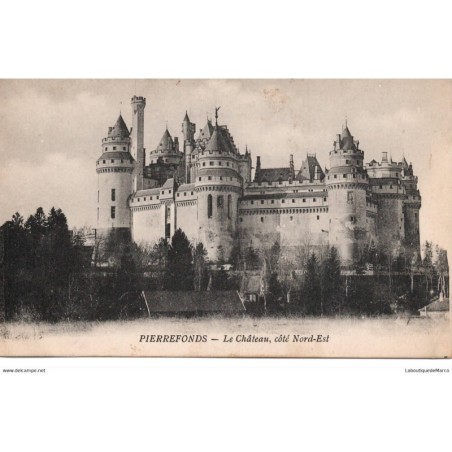 60 - Pierrefonds - Le Château, côté Nord-Est - Dos Divisé