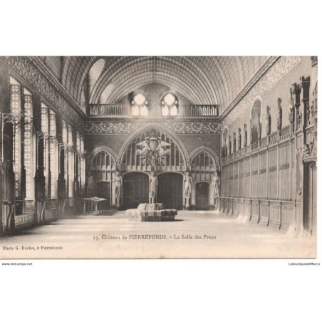 60 - Pierrefonds le Château - La Salle des Preux - Dos Divisé