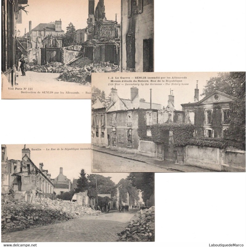 SENLIS - Cartes postales anciennes 1900-20 - Vintage
