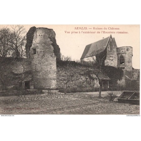 60 - Senlis - Ruines du Château - Dos Divisé