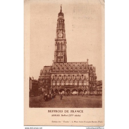 62 - Arras - Befrois de france - Dos Divisé - Vintage