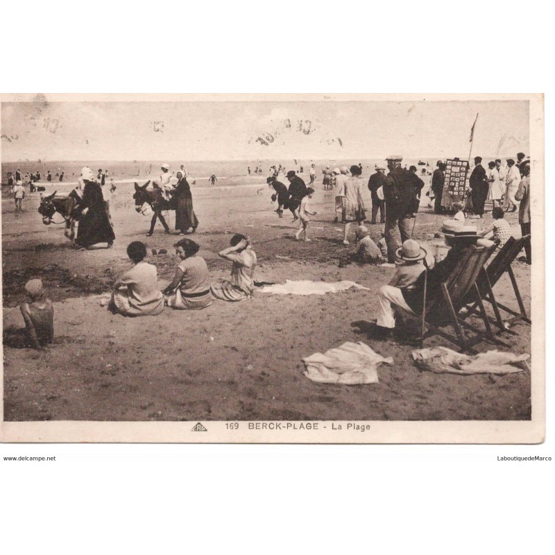 62 - Berck-Plage - La Plage - Dos divisé - Vintage