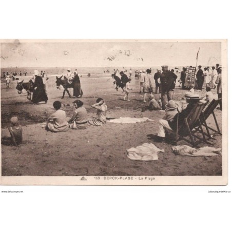 62 - Berck-Plage - La Plage - Dos divisé - Vintage