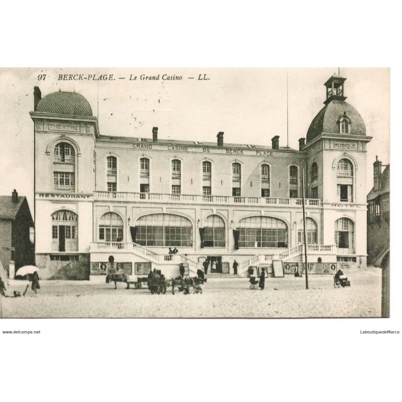 62 - Berck-Plage - Le Grand Casino - Dos Divisé - Vintage