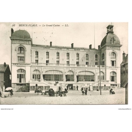 62 - Berck-Plage - Le Grand Casino - Dos Divisé - Vintage