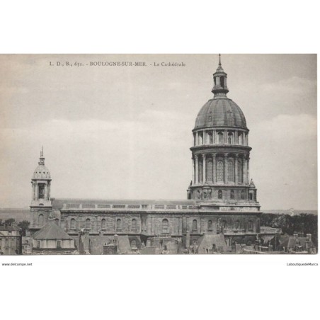 62 - Boulogne-Sur-Mer -  La Cathédrale - Dos Divisé - Vintage