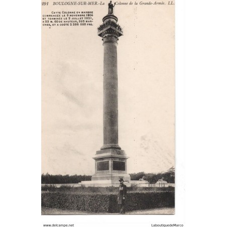 62 - Boulogne-sur-Mer - Colonne de la Grande-Armée - Dos Divisé