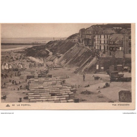 62 - Le Portel - Vue d'ensemble - Dos Divisé - Vintage