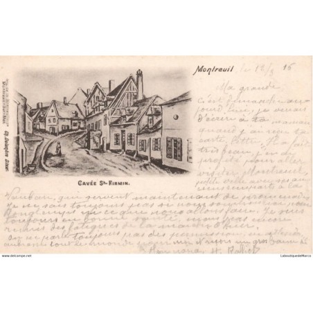 62 - Montreuil - Cavée St-Firmin - Dos non Divisé