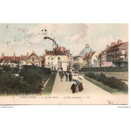 62 - Saint-Omer - Le Jardin Public - Dos Divisé