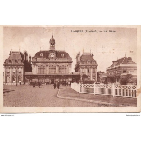 62 - Saint-Omer - La Gare - Dos Divisé