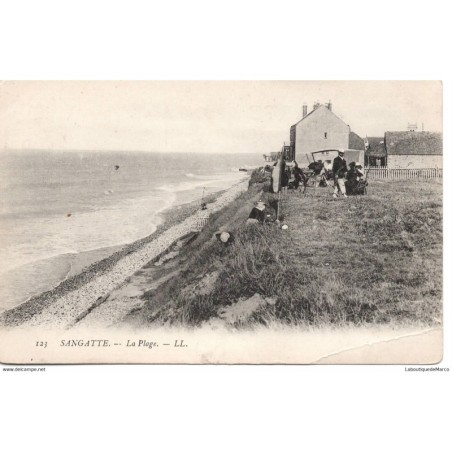62 - Sangatte - La Plage - Dos Divisé