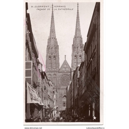 63 - Clermont-Ferrand - La Cathédrale - Dos Divisé