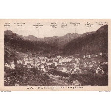 63 - Le Mont-Dore - Vue Générale - Dos Divisé