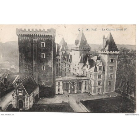 64 - Pau - Le Château Henri IV - Dos Divisé