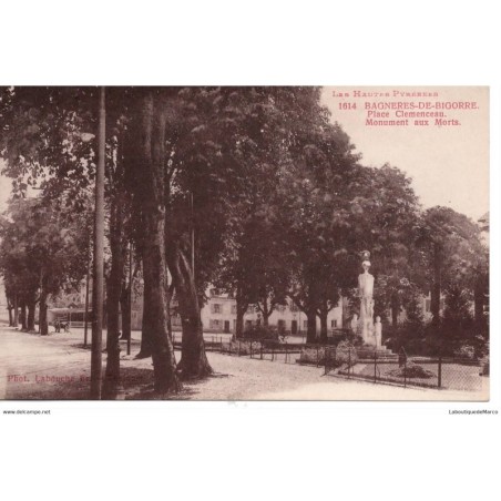 65 - Bagnères-de-Bigorre - Place Clemenceau - Dos Divisé