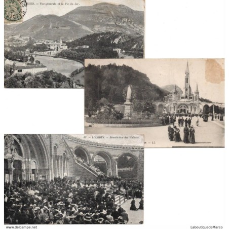 LOURDES - Cartes postales anciennes 1900-20 - Vintage