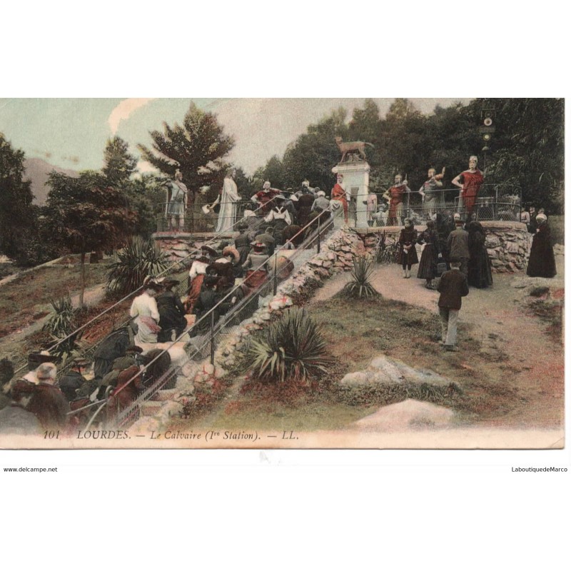 65 - Lourdes - Le Calvaire - Dos Divisé