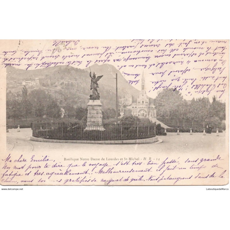 65 - Lourdes - Basilique Notre-Dame - Dos non Divisé