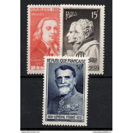 France No 844/845/847 - Neuf sans charnière