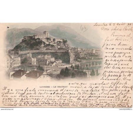 65 - Lourdes - Le Château - Dos non Divisé