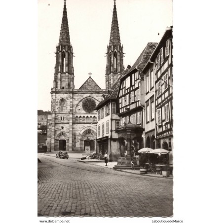 67 - Obernai - Eglise et Puits des 6 seaux - Dos Divisé