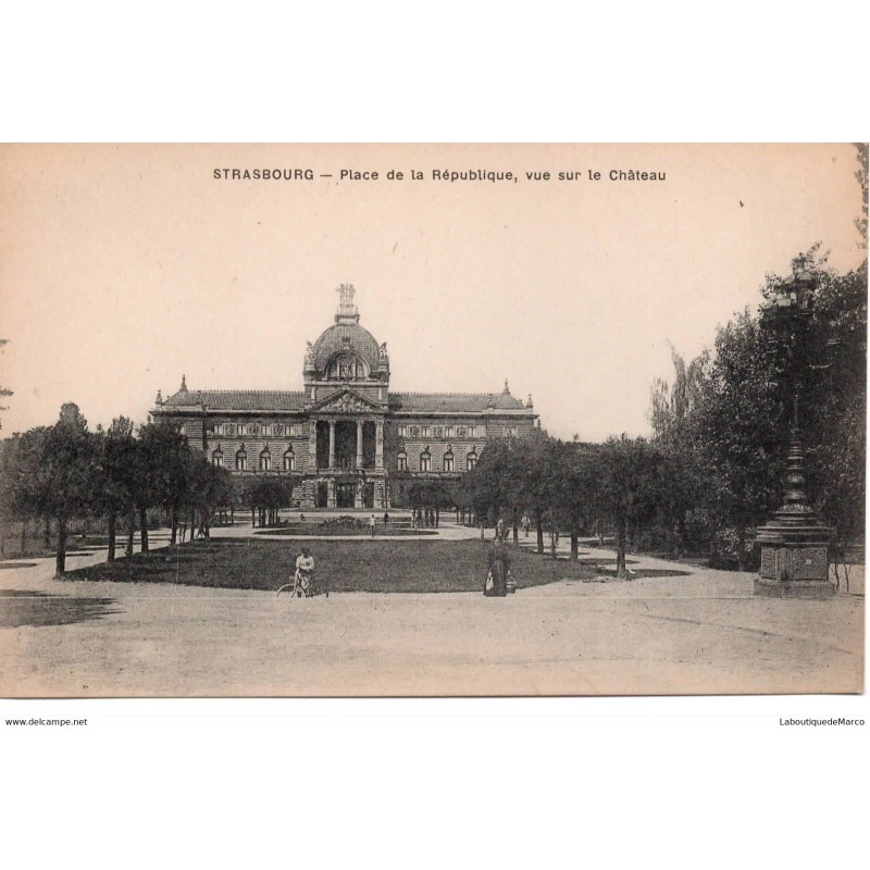 67 - Strasbourg - Place de la République - Dos Divisé - Vintage