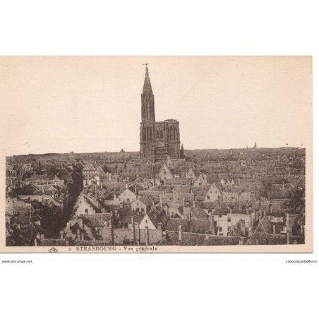67 - Strasbourg - Vue Générale - Dos Divisé