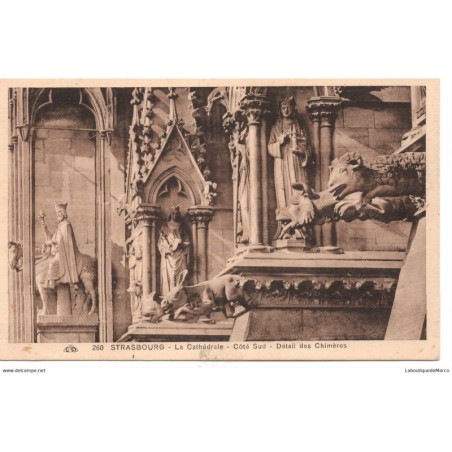 67 - Strasbourg - La Cathédrale côté Sud - Dos Divisé