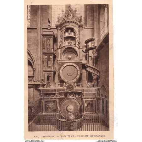 67 - Strasbourg - L'Horloge Astronomique - Dos Divisé