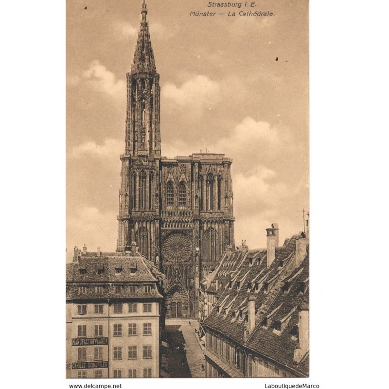 67 - Strasbourg - La Cathédrale - Dos Divisé