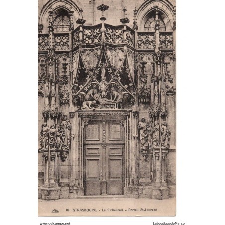 67 - Strasbourg - La Cathédrale - Portail St-Laurent - Dos Divisé