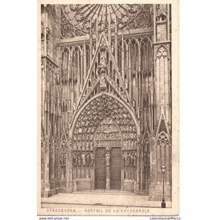 67 - Strasbourg - Portail de la Cathédrale - Dos Divisé