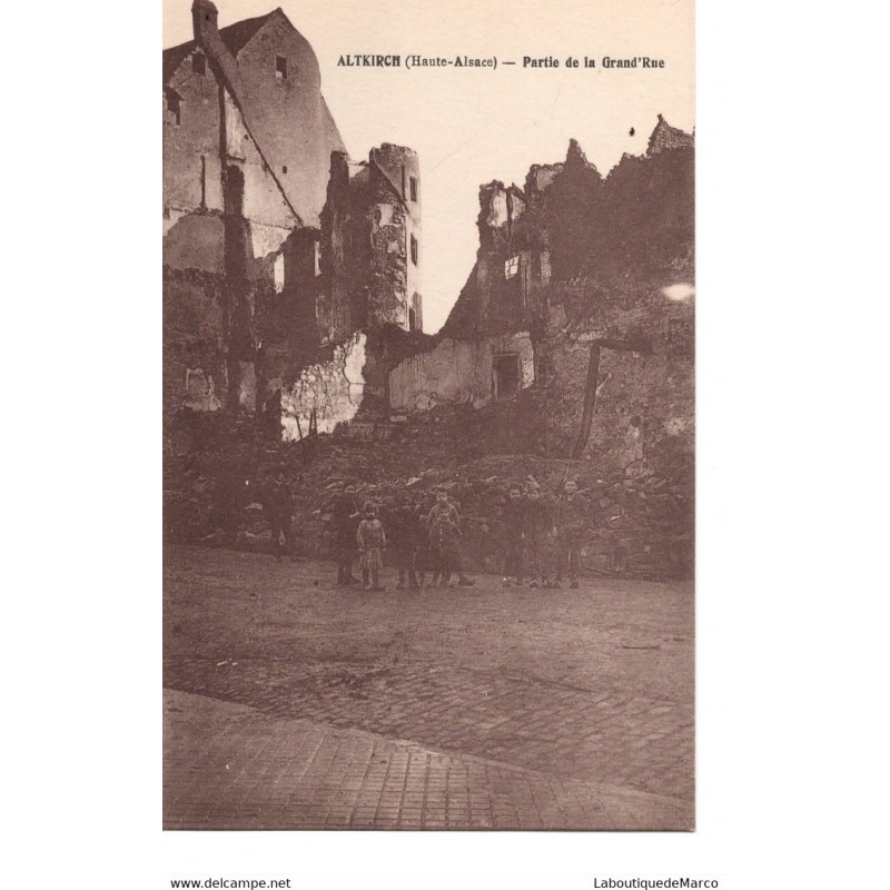 68 - Altkirch - Partie de la Grande Rue - Dos Divisé