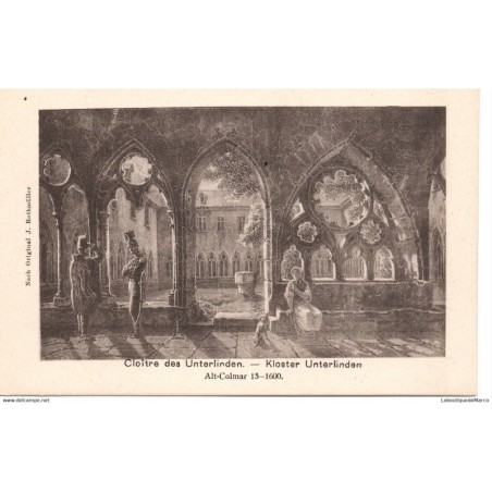 68 - Colmar - Cloître des Unterlinden - Dos Divisé