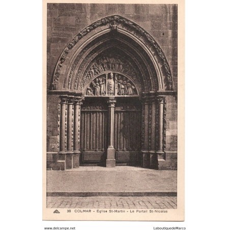 68 - Colmar - Eglise St-Martin - Le Portail St-Nicolas - Dos Divisé