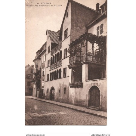 68 - Colmar - Maison des Chevaliers de St-Jean - Dos Divisé