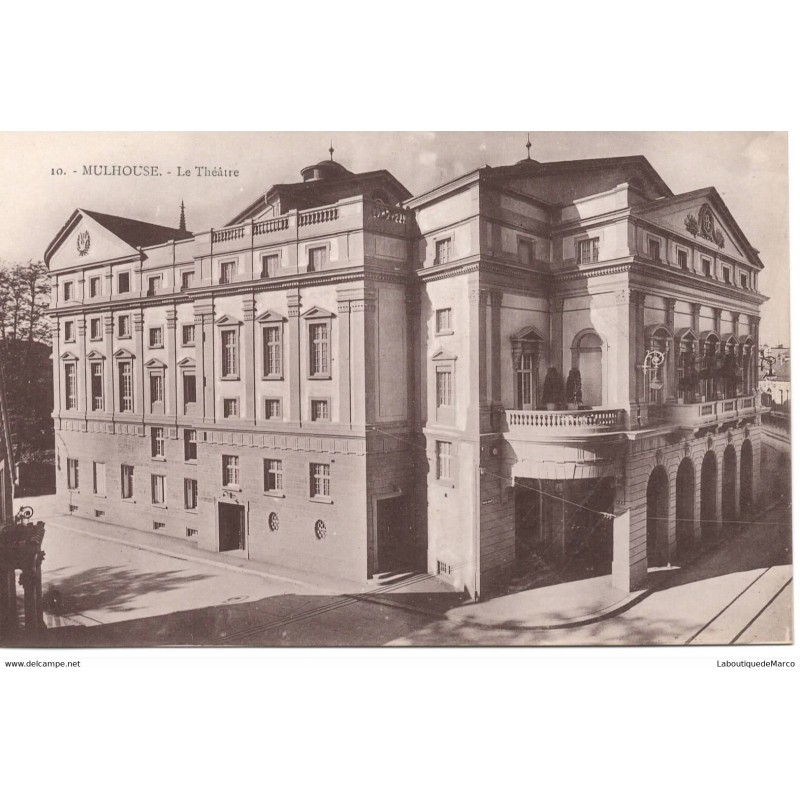68 - Mulhouse - Le Théâtre - Dos Divisé - Vintage