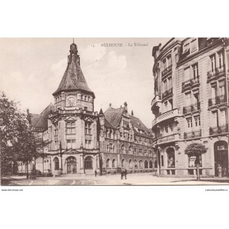 68 - Mulhouse - Le Tribunal - Dos Divisé - Vintage